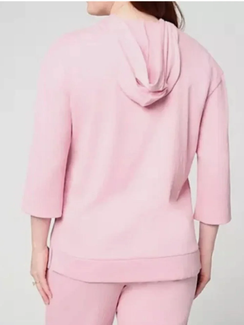 Belle Kim Gravel Packabelle Ready Resort Half Zip Hoodie-Sand Dllr-Small-A724223 - Picture 2 of 2